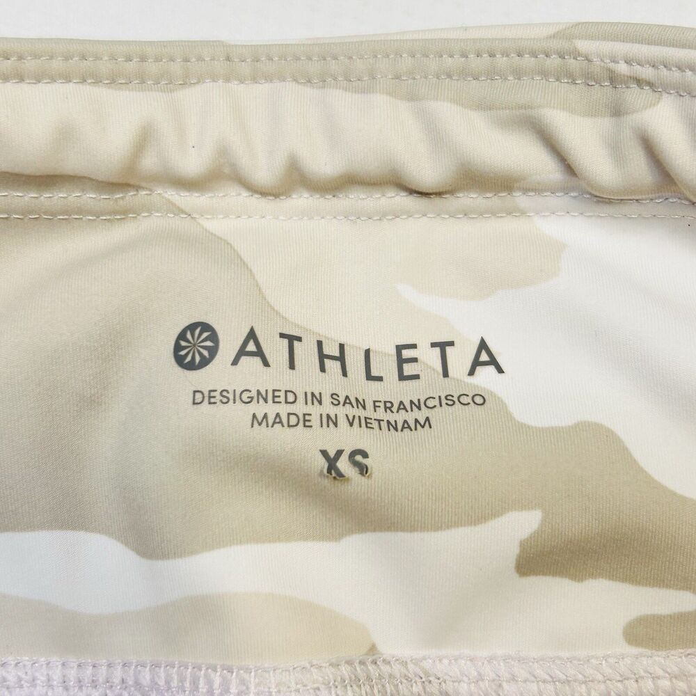 Athleta Womens Camo Contender 7/8 Tight leggings White Beige Size XS - Picture 5 of 13